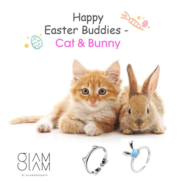 Best Easter Buddies - Cat & Bunny