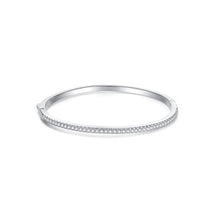 Load image into Gallery viewer, Fashion Simple Geometric Round Bangle with Cubic Zirconia