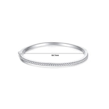 Load image into Gallery viewer, Fashion Simple Geometric Round Bangle with Cubic Zirconia