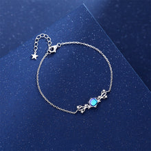 Load image into Gallery viewer, 925 Sterling Silver Fashion Temperament Antler Moonstone Bracelet with Cubic Zirconia