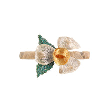 Load image into Gallery viewer, Fashion Temperament Plated Gold Flower Hair Clip