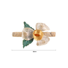 Load image into Gallery viewer, Fashion Temperament Plated Gold Flower Hair Clip