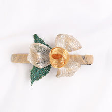 Load image into Gallery viewer, Fashion Temperament Plated Gold Flower Hair Clip