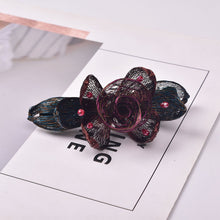 Load image into Gallery viewer, Simple and Elegant Purple Ribbon Hair Slides