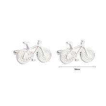 Load image into Gallery viewer, Fashion and Creative Bicycle Shaped Cufflinks