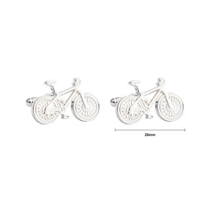 Fashion and Creative Bicycle Shaped Cufflinks