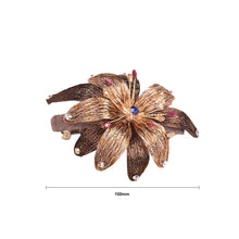 Load image into Gallery viewer, Fashion and Elegant Golden Flower Hair Slides