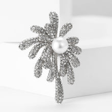 Load image into Gallery viewer, Fashion Bright Firework Imitation Pearl Brooch with Cubic Zirconia