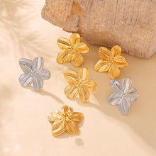 Load image into Gallery viewer, Fashion and Sweet 316L Stainless Steel Flower Stud Earrings