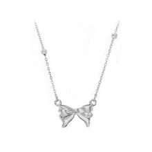 Load image into Gallery viewer, Simple and Sweet 316L Stainless Steel Ribbon Pendant with Necklace