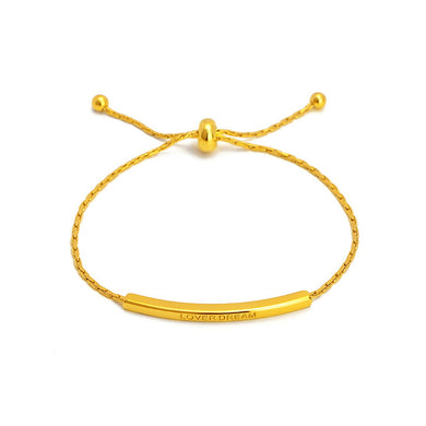 Simple Personality Plated Gold Geometric Adjustable Bracelet