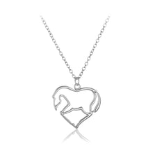 Load image into Gallery viewer, Fashion and Simple Hollow Irregular Heart-shaped Pendant with Necklace