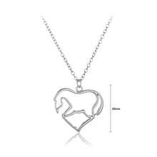 Load image into Gallery viewer, Fashion and Simple Hollow Irregular Heart-shaped Pendant with Necklace