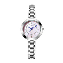 Load image into Gallery viewer, GEDI Fashion Simple Round Quartz Watch, Diameter 25mm, Pink Surface Metal Strap