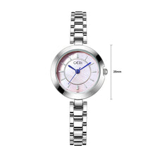 Load image into Gallery viewer, GEDI Fashion Simple Round Quartz Watch, Diameter 25mm, Pink Surface Metal Strap