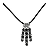 Load image into Gallery viewer, Elegant Necklace with Black Austrian Element Crystals