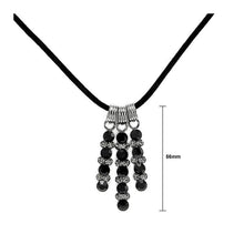 Load image into Gallery viewer, Elegant Necklace with Black Austrian Element Crystals