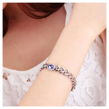 Load image into Gallery viewer, Fashion Horoscope Bracelet with Blue Austrian Element Crystal