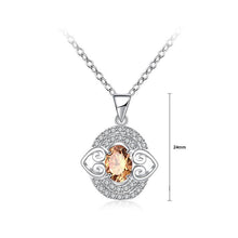 Load image into Gallery viewer, Fashion Simple Heart Pendant with Champagne Cubic Zircon and Necklace - Glamorousky