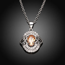Load image into Gallery viewer, Fashion Simple Heart Pendant with Champagne Cubic Zircon and Necklace - Glamorousky