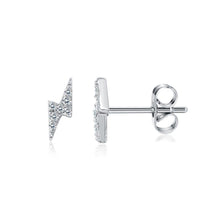 Load image into Gallery viewer, Simple and Fashion Lightning Cubic Zircon Stud Earrings - Glamorousky