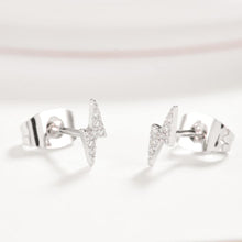 Load image into Gallery viewer, Simple and Fashion Lightning Cubic Zircon Stud Earrings - Glamorousky