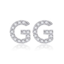 Load image into Gallery viewer, Simple Fashion Letter G Cubic Zircon Stud Earrings - Glamorousky