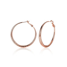 Load image into Gallery viewer, Simple Fashion Plated Rose Gold Geometric Round Earrings - Glamorousky