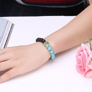 Fashion Simple King Turquoise Bracelet - Glamorousky