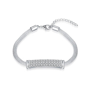 Fashion Bright Geometric Bar Cubic Zircon Bracelet - Glamorousky