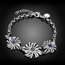 Load image into Gallery viewer, Fashion Elegant Flower Purple Cubic Zircon Bracelet - Glamorousky