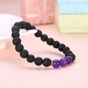 Fashion Simple Beaded Purple Bracelet - Glamorousky