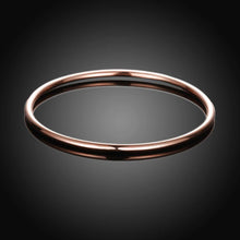 Load image into Gallery viewer, Simple Fashion Plated Rose Gold Geometric Bangle - Glamorousky