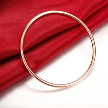 Load image into Gallery viewer, Simple Fashion Plated Rose Gold Geometric Bangle - Glamorousky