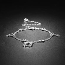 Load image into Gallery viewer, Simple Lucky Four-leafed Clover Anklet - Glamorousky