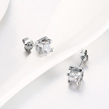 Load image into Gallery viewer, Simple and Fashion Geometric Round Cubic Zircon Stud Earrings
