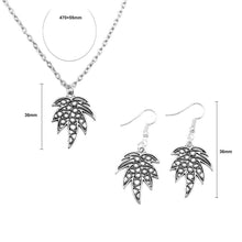 Load image into Gallery viewer, Fashion Simple Hollow Coconut Pendant Necklace and Earring Set - Glamorousky
