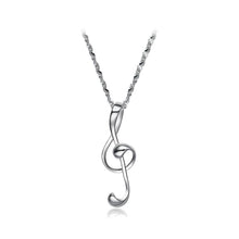 Load image into Gallery viewer, Simple and Fashion Note Pendant with Cubic Zircon - Glamorousky