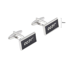 Load image into Gallery viewer, Simple High-end Black Geometric Rectangular Cufflinks