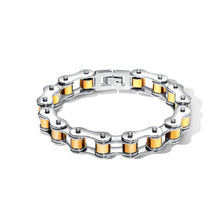 Load image into Gallery viewer, Fashion Personality Golden Bicycle Chain Titanium Steel Bracelet