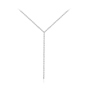 Fashion and Elegant Geometric Cubic Zirconia Tassel Necklace