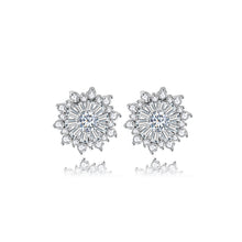 Load image into Gallery viewer, Fashion Bright Flower Stud Earrings with Cubic Zirconia