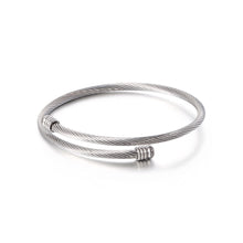 Load image into Gallery viewer, Fashion Simple Geometric Round 316L Stainless Steel Bangle