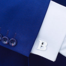 Load image into Gallery viewer, Simple Personality English Alphabet B Cufflinks