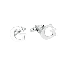 Load image into Gallery viewer, Simple Personality English Alphabet G Cufflinks