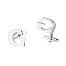 Load image into Gallery viewer, Simple Personality English Alphabet G Cufflinks