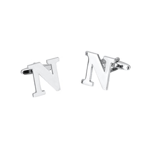 Simple Personality English Alphabet N Cufflinks