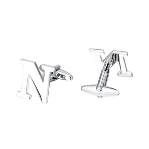 Simple Personality English Alphabet N Cufflinks