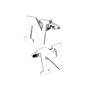 Simple Personality English Alphabet N Cufflinks