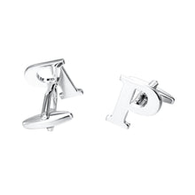 Load image into Gallery viewer, Simple Personality English Alphabet P Cufflinks